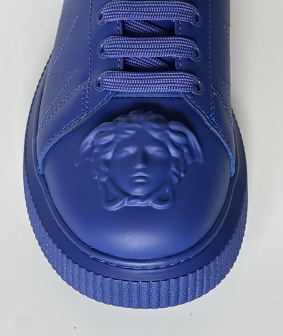 Versace Medusa Head Men’s Royal Blue Leather Sneakers 13 US (46) 1012444 NIB