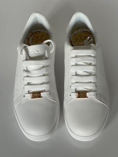 Versace Medusa Women's White Leather Sneakers 8 US (38 Euro) 1016935 NIB