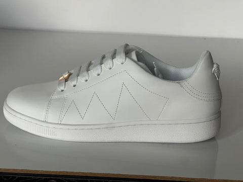 Versace Medusa Women's White Leather Sneakers 8 US (38 Euro) 1016935 NIB