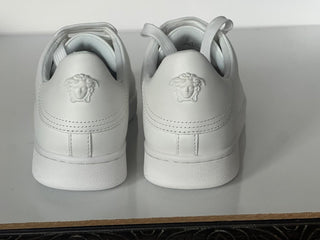 Versace Medusa Women's White Leather Sneakers 9 US (39 Euro) 1016935 NIB