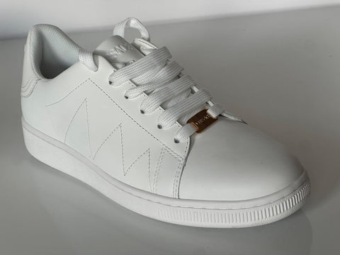 Versace Medusa Women's White Leather Sneakers 9 US (39 Euro) 1016935 NIB