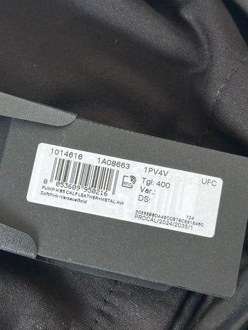 Versace Medusa Head Soft Pink Leather Black Pumps 10 US (40) Spain 1014616 NIB