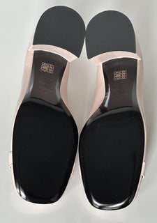 Versace Medusa Head Soft Pink Leather Black Pumps 10 US (40) Spain 1014616 NIB