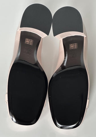 Versace Medusa Head Soft Pink Leather Black Pumps 10 US (40) Spain 1014616 NIB