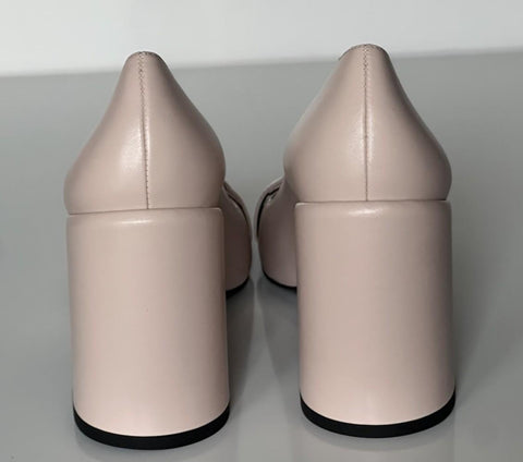 Versace Medusa Head Soft Pink Leather Black Pumps 11 US (41) Spain 1014616 NIB