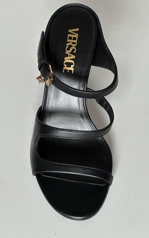 Versace Leather Pump Shoes Sandals Black 7 US (37 Euro) 1018537 Spain NIB $1100