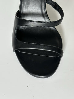 Versace Leather Pump Shoes Sandals Black 7.5 US (37.5) 1018537 Spain NIB $1100