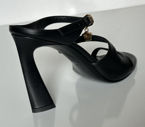 Versace Leather Pump Shoes Sandals Black 7.5 US (37.5) 1018537 Spain NIB $1100