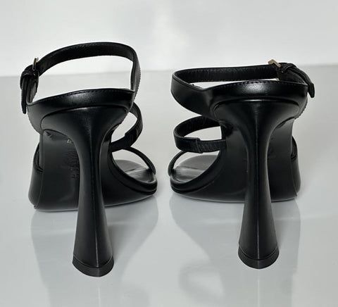 Versace Leather Pump Shoes Sandals Black 7.5 US (37.5) 1018537 Spain NIB $1100