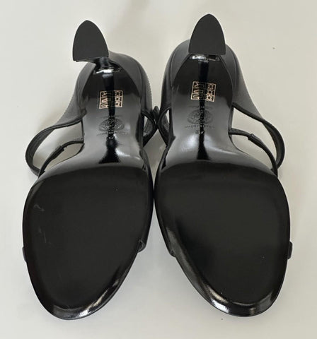 Versace Leather Pump Shoes Sandals Black 9.5 US (39.5) 1018537 Spain NIB $1100