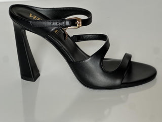 Versace Leather Pump Shoes Sandals Black 9.5 US (39.5) 1018537 Spain NIB $1100
