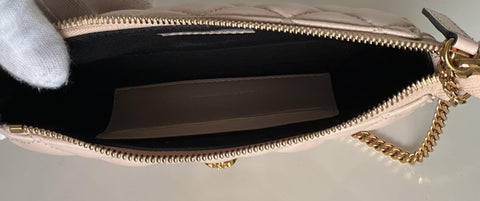 Versace Gold Medusa Quilted Leather Mini Soft Pink Shoulder Bag 1019223 NWT