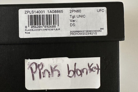 Versace Medusa Flowery Wool/Cashmere Pink Blanket IT 52”x52” ZPLS14001 NIB $1425