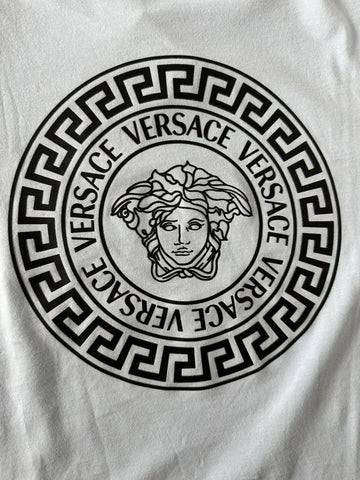Versace Medusa Print Light Blue Cotton Jersey T-Shirt M 1011861 NWT $550