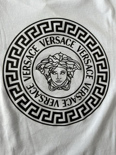 Versace Medusa Print Light Blue Cotton Jersey T-Shirt L 1011861 NWT $550