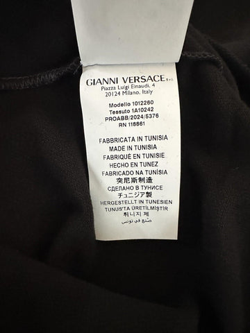 Versace Medusa Black/Gold Piquet Cotton Polo Shirt 2XL 1012260 NWT