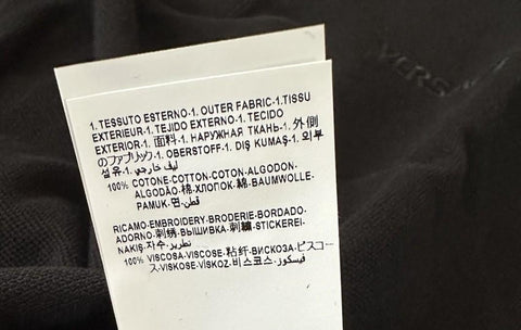 Versace Medusa Black/Gold Piquet Cotton Polo Shirt 3XL 1012260 NWT