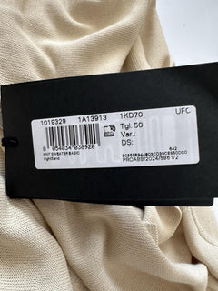 Versace Medusa Lightweight Light Sand Knit Polo Sweater 50 Euro 1019329