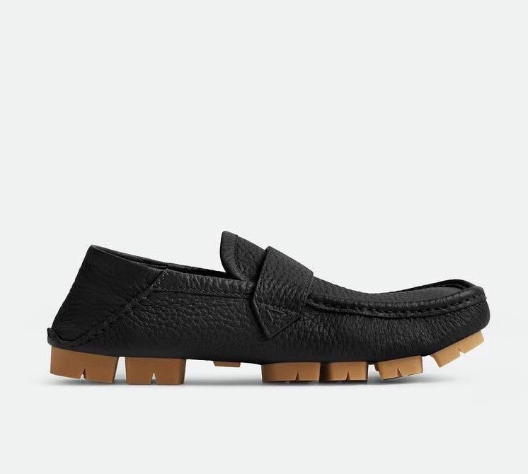 Bottega Veneta Men’s Leather Shore Loafer Shoes Black 9 US (42) 786809 NIB $990
