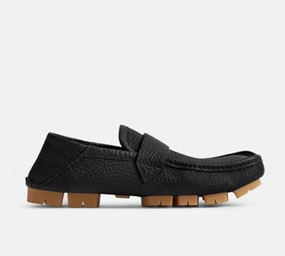 Bottega Veneta Men’s Leather Shore Loafer Shoes Black 9 US (42) 786809 NIB $990