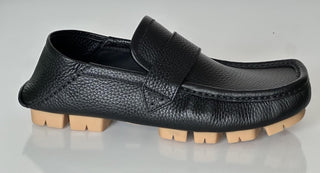 Bottega Veneta Men’s Leather Shore Loafer Shoes Black 9 US (42) 786809 NIB $990