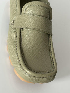 Bottega Veneta Leather Shore Loafer Shoes Travertine 11 US (44) 786809 NIB $990
