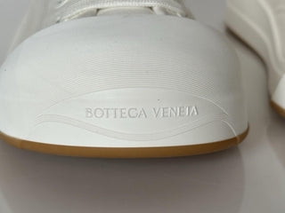 Bottega Veneta Rubber Sole Canvas Optic White Sneakers 10 US 741360 NIB $900