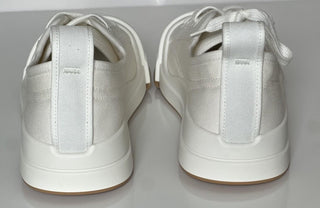 Bottega Veneta Rubber Sole Canvas Optic White Sneakers 10 US 741360 NIB $900