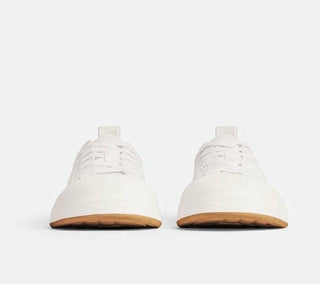 Bottega Veneta Rubber Sole Canvas Optic White Sneakers 10 US 741360 NIB $900