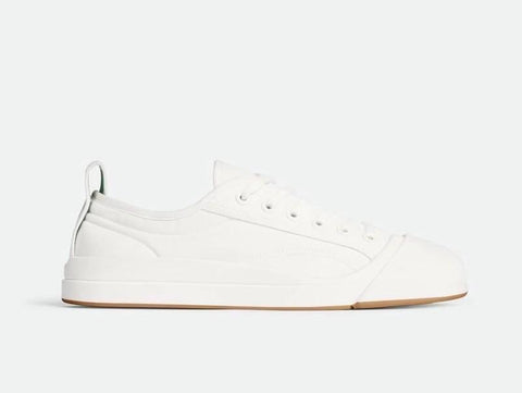 Bottega Veneta Rubber Sole Canvas Optic White Sneakers 10 US 741360 NIB $900