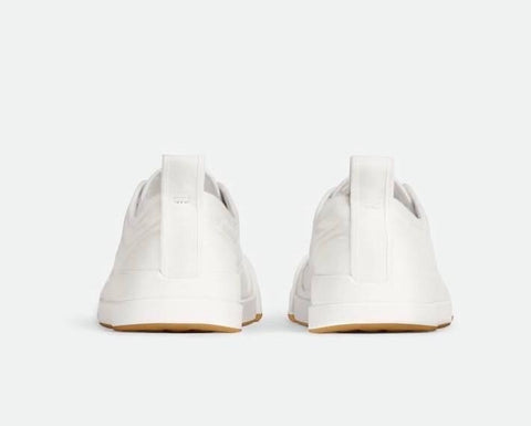 Bottega Veneta Rubber Sole Canvas Optic White Sneakers 10 US 741360 NIB $900