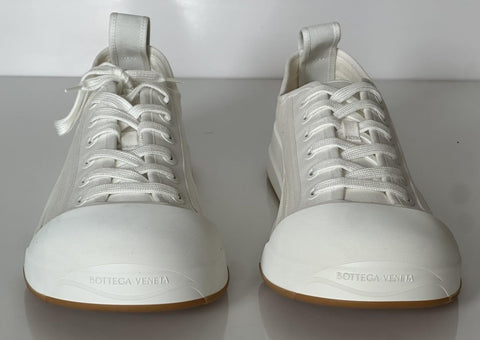 Bottega Veneta Rubber Sole Canvas Optic White Sneakers 10 US 741360 NIB $900