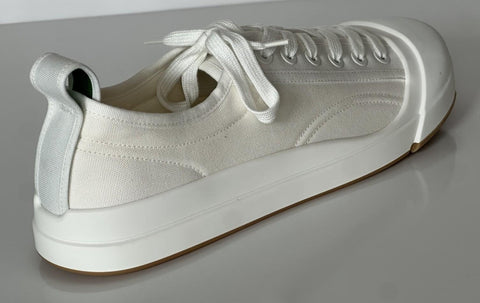 Bottega Veneta Rubber Sole Canvas Optic White Sneakers 10 US 741360 NIB $900