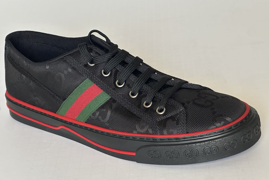 Gucci Men GG Logo Sneakers Black 14.5 US (14 Gucci) 628709 IT NIB $850
