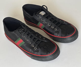 Gucci Men GG Logo Sneakers Black 14.5 US (14 Gucci) 628709 IT NIB $850
