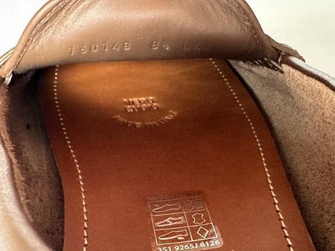 Gucci Men’s Leather GG Driver Loafers Shoes Brown 9 US (8.5 Gucci) 730148 NIB