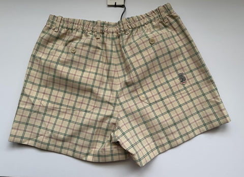 Gucci Mens Drawstring Short Pants Milk/Green Size 32 US/48 Eu 742783 NWT $890