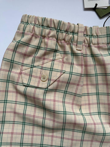 Gucci Mens Drawstring Short Pants Milk/Green Size 32 US/48 Eu 742783 NWT $890