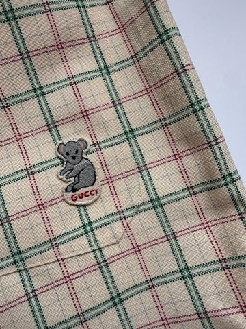 Gucci Mens Drawstring Short Pants Milk/Green Size 32 US/48 Eu 742783 NWT $890