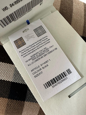 Burberry Manzoni Large Camera Bag Black With IP Check 8114067 Italy NWT $1350