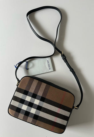 Burberry Manzoni Large Camera Bag Black With IP Check 8114067 Italy NWT $1350