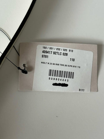 Gucci Women’s Leather GG Thin Width Belt Beige/Brown 110/44 409417 NWT