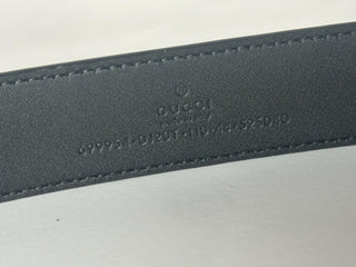 Gucci Men’s Leather Dollar Pigprint Belt Black 110/44 Italy 699954 NIB