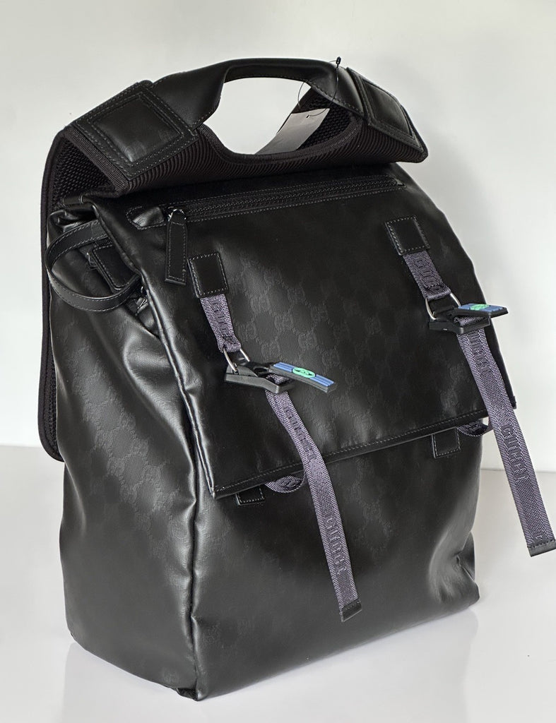 Gucci Interlocking G Leather Backpack Black Italy 779812 NWT $2350 – BAYSUPERSTORE