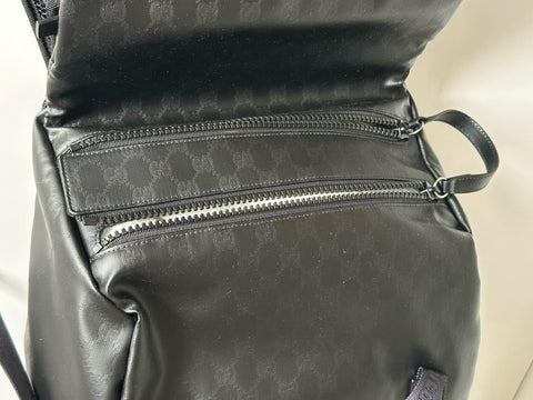 Gucci Interlocking G Leather Backpack Black Italy 779812 NWT $2350
