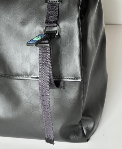 Gucci Interlocking G Leather Backpack Black Italy 779812 NWT $2350
