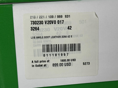 Bottega Veneta Lace-up Green Lug Hiking Ankle Boots 9 US 730230 IT NIB $1800