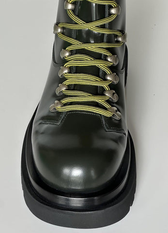 Bottega Veneta Lace-up Green Lug Hiking Ankle Boots 9 US 730230 IT NIB $1800
