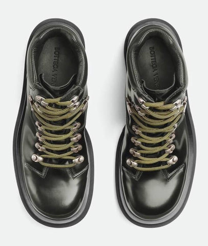 Bottega Veneta Lace-up Green Lug Hiking Ankle Boots 9 US 730230 IT NIB $1800