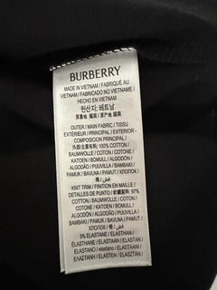 Burberry Ellison Striped Pocket Black T-shirt M (Oversized) 81121131 NWT $530